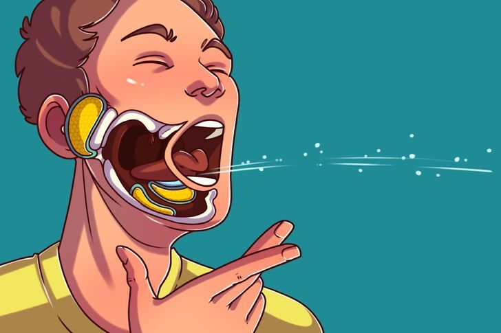 چرا هنگام خمیازه کشیدن، بزاق به سرعت از دهانمان بیرون می‌پرد؟ (روزیاتو)