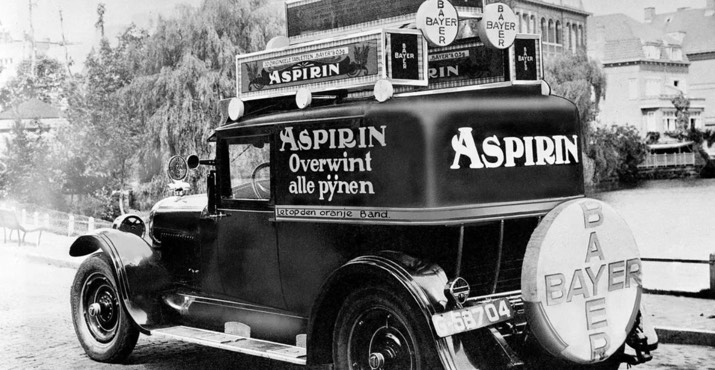 داستان کارخانهٔ داروسازی بایر آلمان و تولید آسپرین تجاری به صورت پودر خالص(یک پزشک)