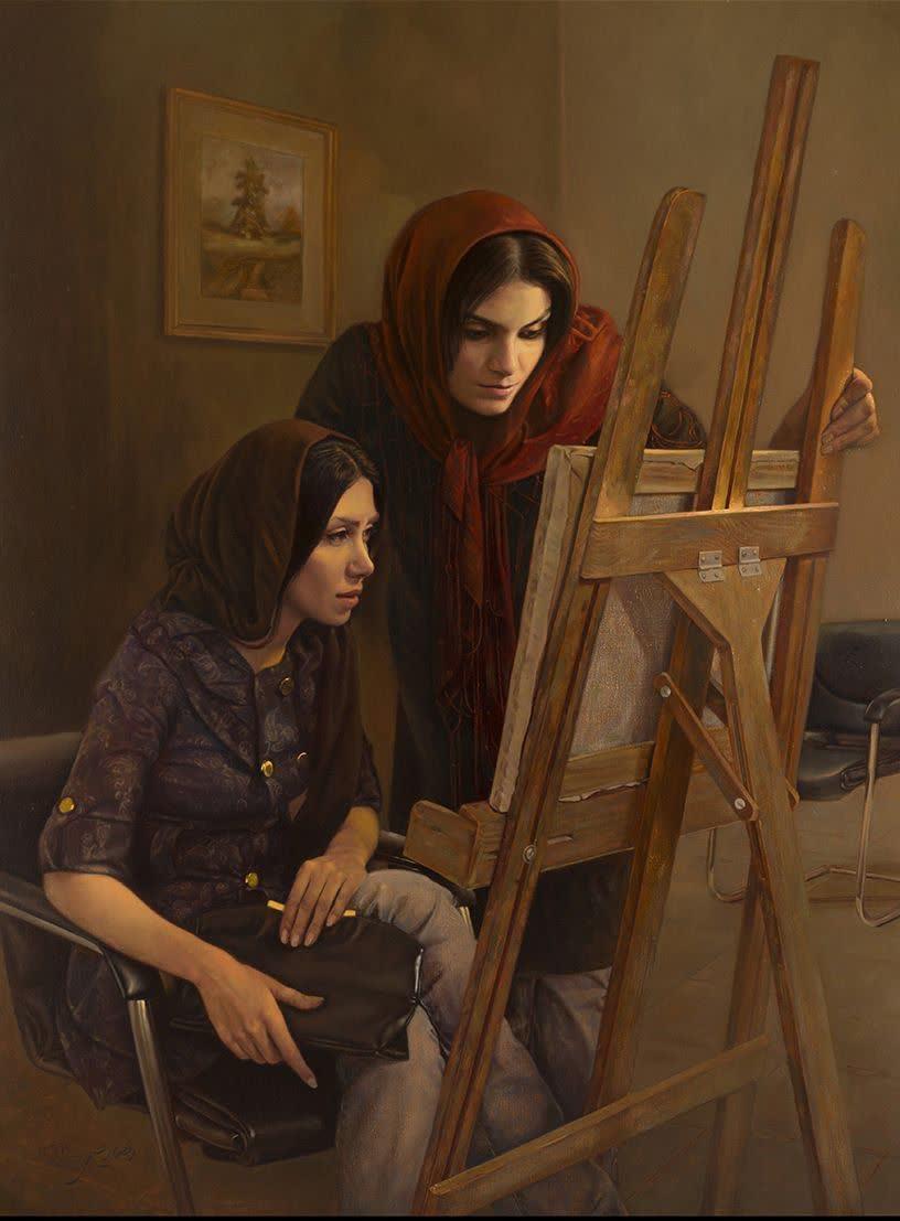 نقاشی هایی که به پرتره های زنان ایرانی معروف است