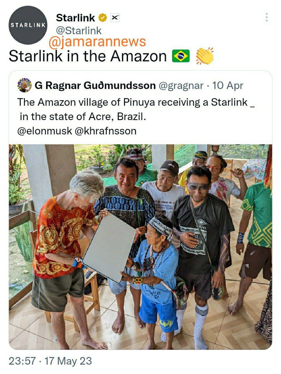 اینترنت استارلینک به جنگل‌های آمازون رسید!