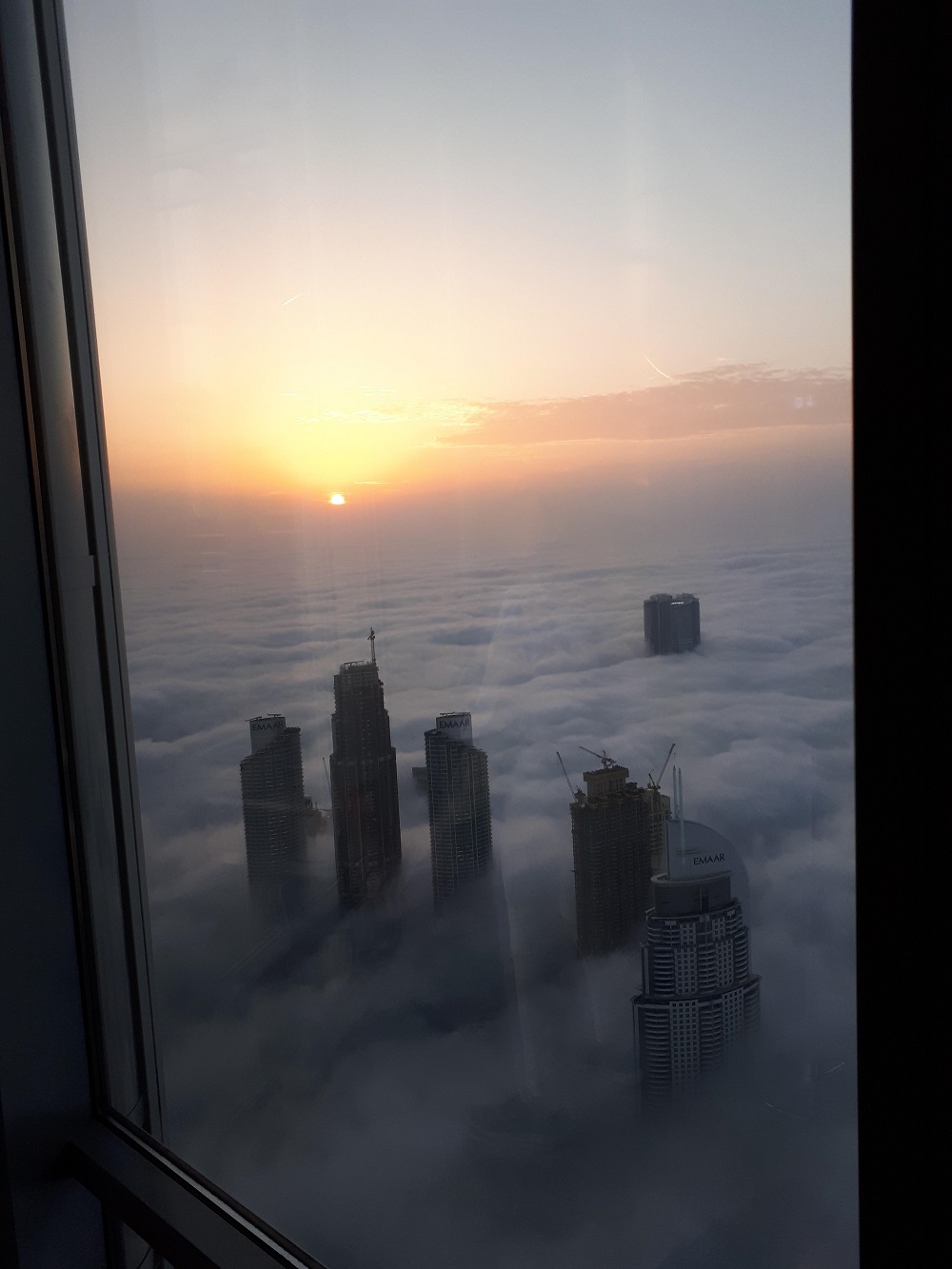 منظره خاص از طبقه ۱۲۱ برج خلیفه