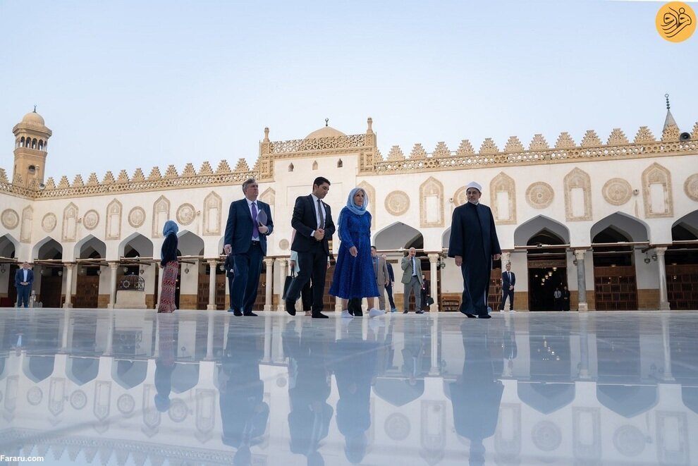 پوشش جنجالی همسر جو بایدن در مسجد الازهر