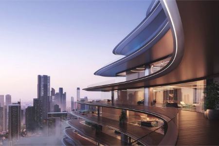 برج بوگاتی دبی؛ طراحی باورنکردنی برای بالا بردن خودروهای لوکس تا داخل پنت هاوس(بیتوته)