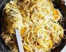 طرز تهیه غذای فوری و لذیذ؛ اسپاگتی با تخم‌مرغ
