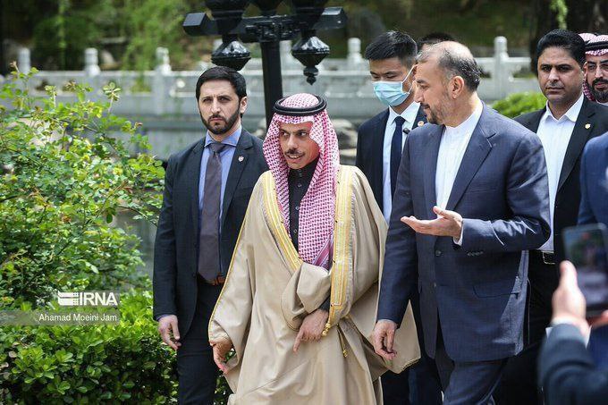 استقبال رسمی از وزیر خارجه عربستان در تهران