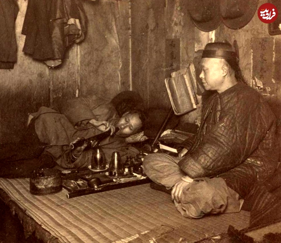 عکس‌ های تاریخی از شیره‌کش‌خانه‌های چینی