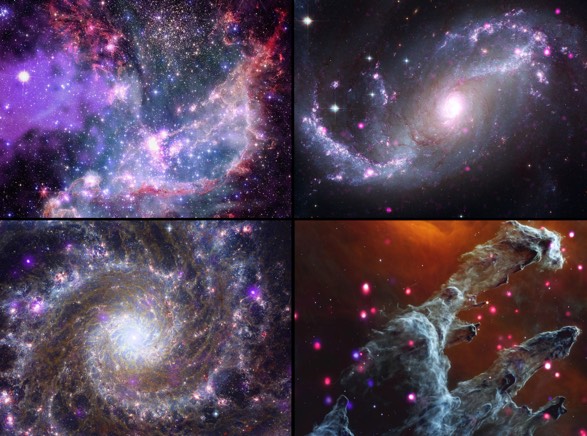 تصاویر ترکیبی از قدرتمندترین تلسکوپ های ناسا جزئیات شگفت انگیز کیهان را آشکار می‌کند(یک پزشک)