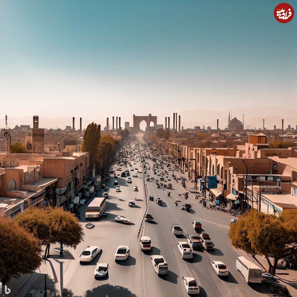شهر اصفهان ۱۰۰ سال بعد از نگاه هوش مصنوعی