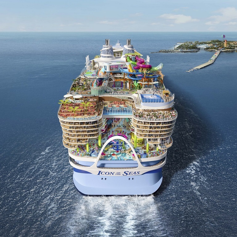 بزرگترین کشتی تفریحی جهان در دریای کارائیب