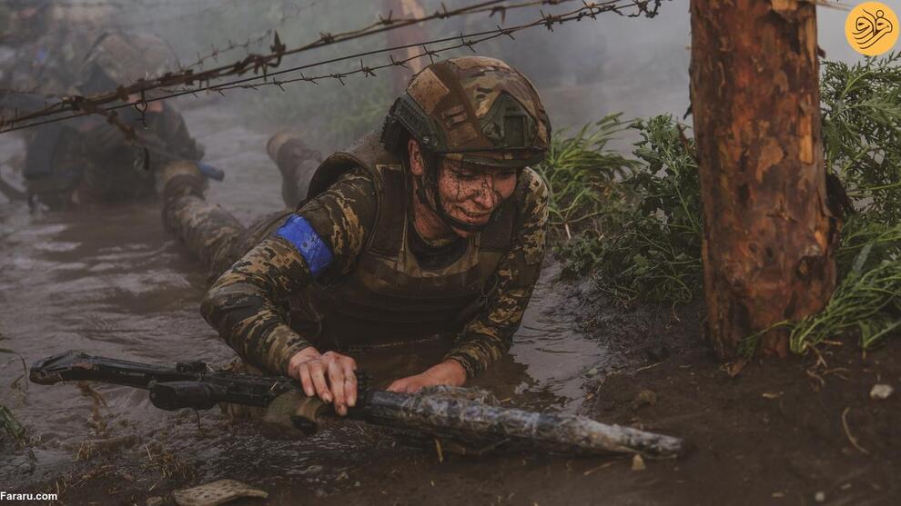 تصاویر جالب از حضور زنان اوکراینی در جبهه