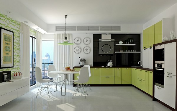 ۳۰ مدل دکوراسیون آشپزخانه سبز رنگ ۱۴۰۲ زیبا و خاص (ستاره)