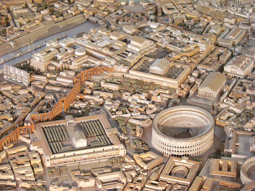 مدل بی نظیر رم باستان که ۳۵ سال برای آن زمان گذاشته شده است (عصرایران)