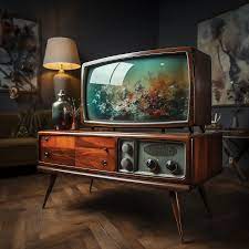 یه یاد طراحی تلویزیون‌ها در دهه ۱۹۵۰، همزمان با عصر اتم (یک پزشک)