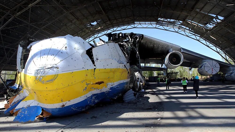 وضعیت عجیب بزرگترین هواپیمای جهان ۱۸ ماه پس از انهدام