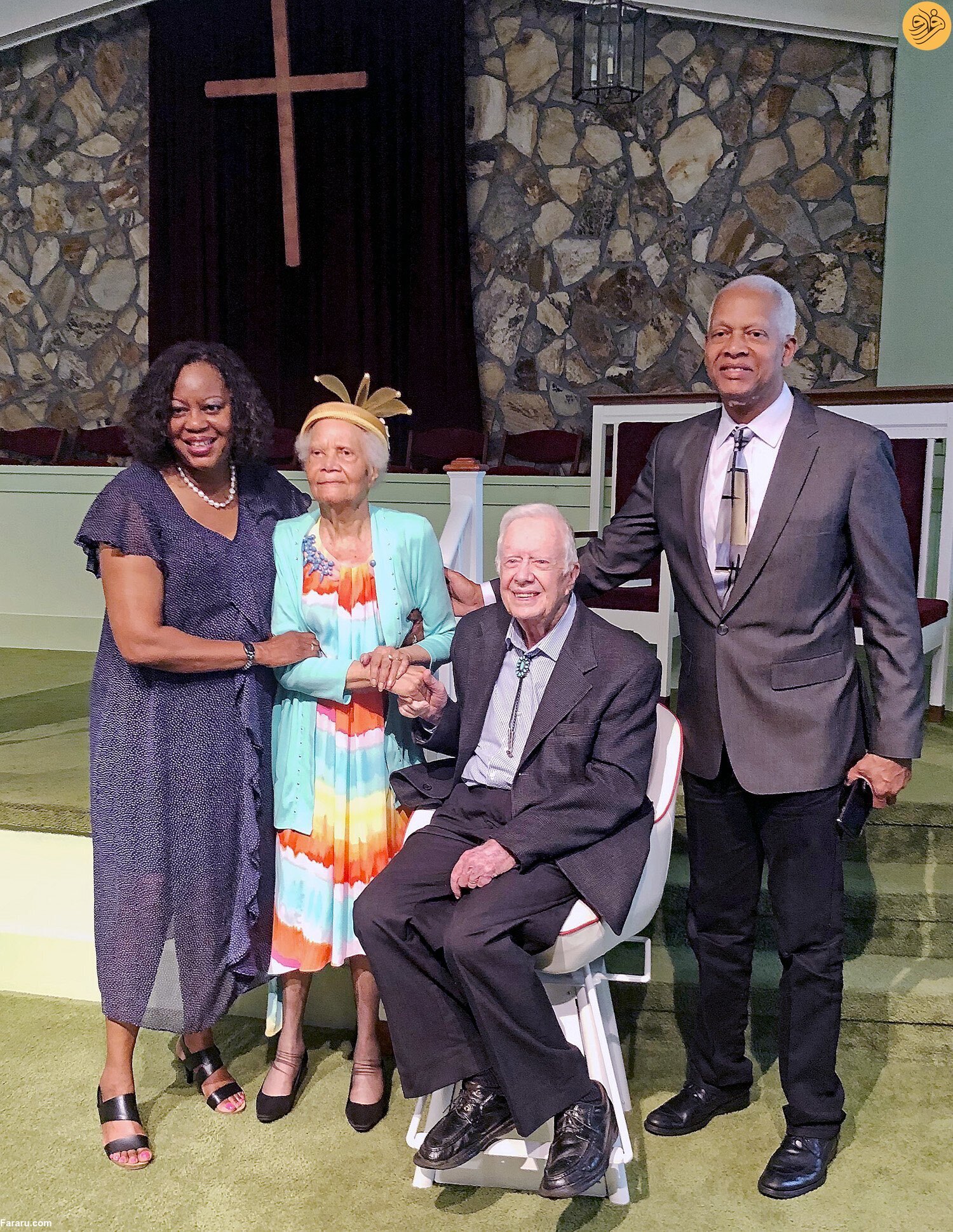 تصاویری از جشن تولد ۹۹ سالگی جیمی کارتر