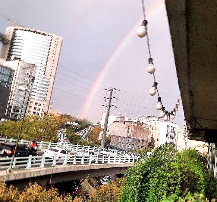 عکس های زیبا از طراوت هوای تهران پس از بارش باران پاییزی