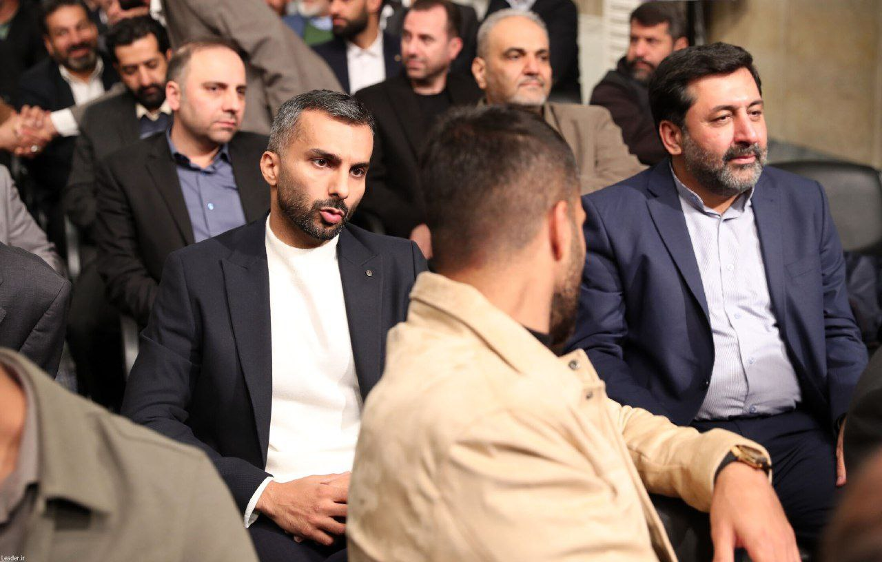 حضور محمدحسین میثاقی و جواد خیابانی در دیدار رهبرانقلاب با ورزشکاران