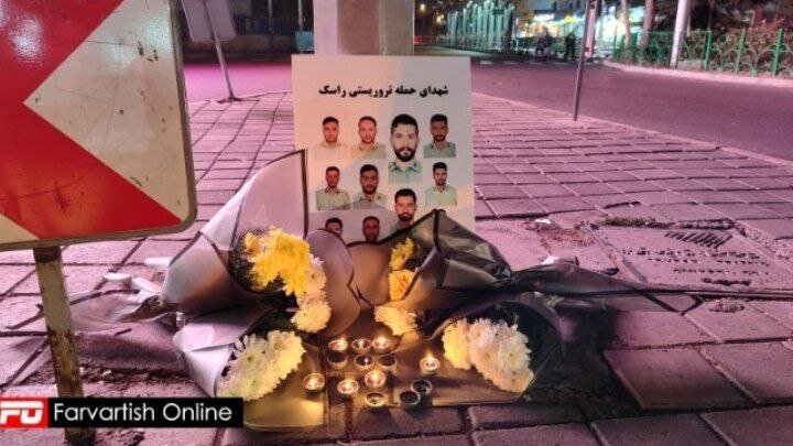 ادای دین قابل تامل مردم تهران به شهدای حادثه تروریستی راسک