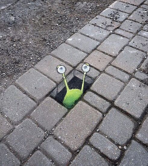 وقتی هنر کف خیابان را زیبا می کند!