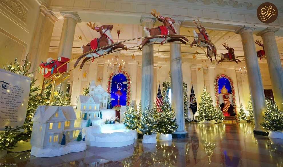 رونمایی جیل بایدن از تزئینات کریسمس کاخ سفید (فرارو)