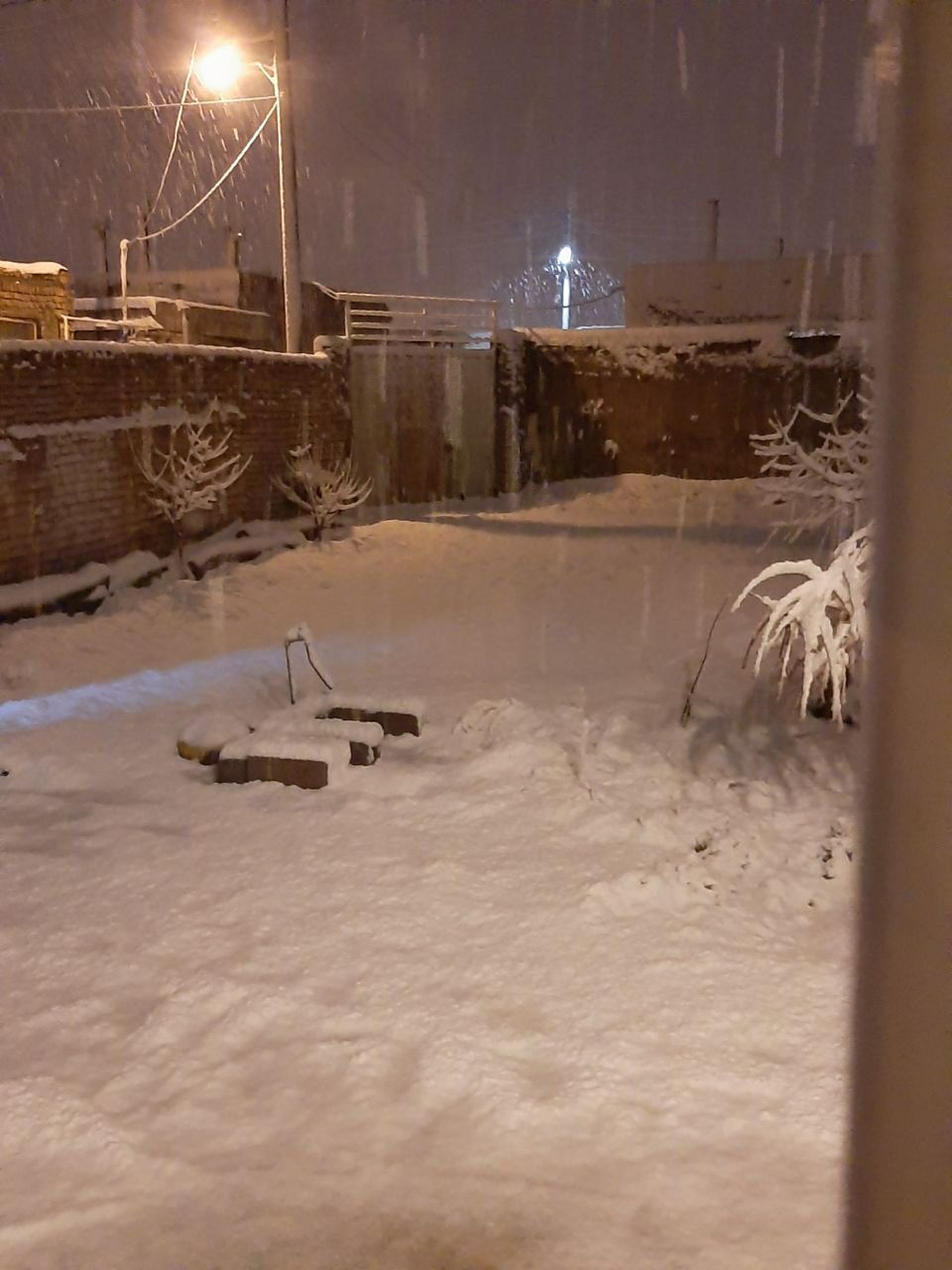 عکسی از بارش ۱۰ سانتی‌متری برف در این استان