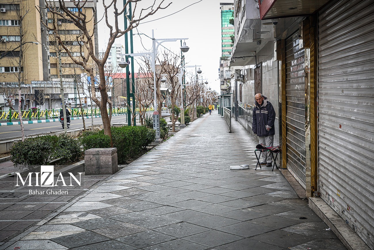 خیابان‌های خلوت تهران در اولین روز بهار‎ (میزان)