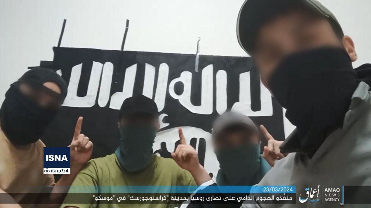 تصاویر داعش از مهاجمان حمله تروریستی به مسکو