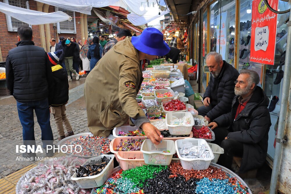 تصاویر دیدنی از بازار رشت در عید نوروز