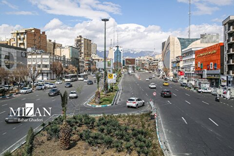 خیابان‌های خلوت تهران در اولین روزهای بهار‎
