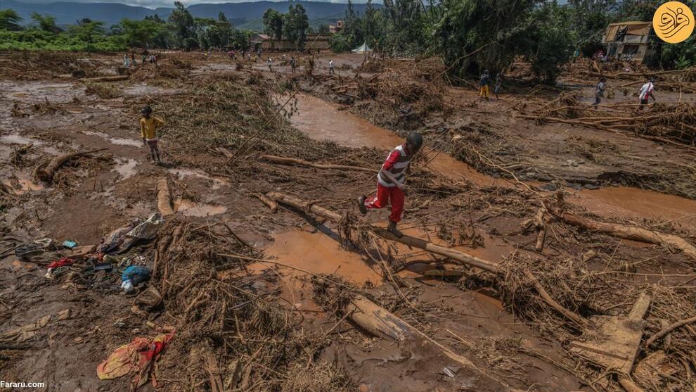 خسارت‌های ناشی از شکسته شدن یک سد در کنیا (فرارو)
