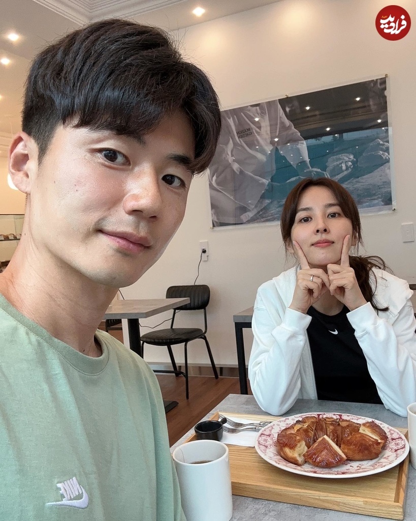 تیپ و استایل ساده «سوسانو» و همسر فوتبالیستش در یک کافه