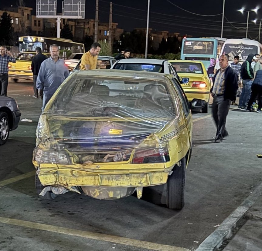 شمایل عجیب یک تاکسی در خیابان‌های تهران
