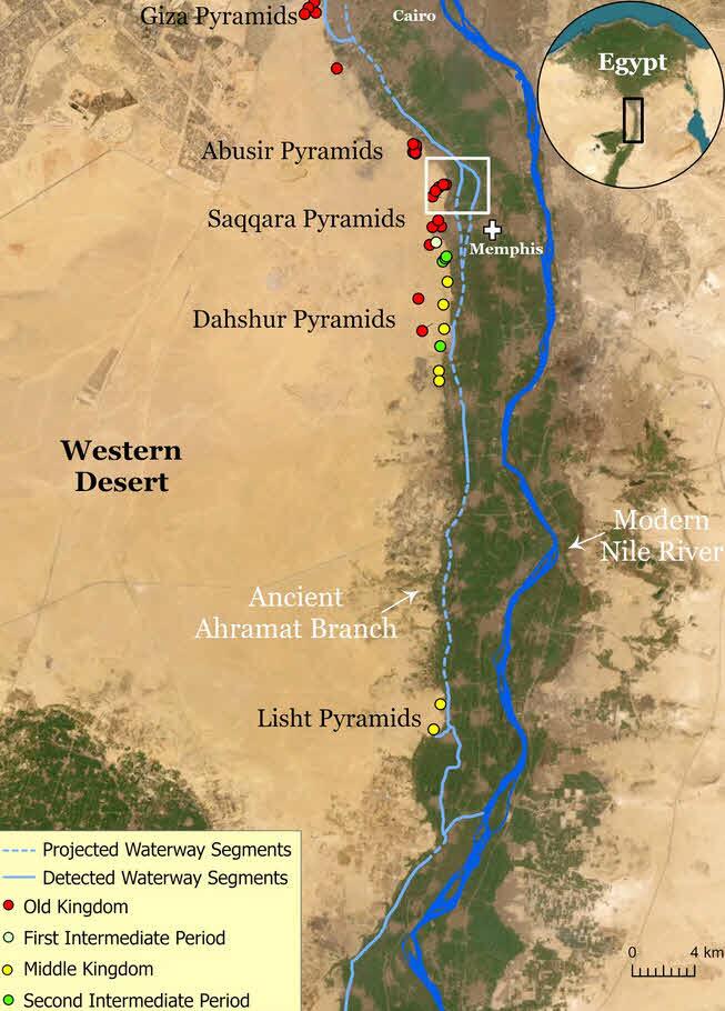 این رودخانه گمشده می‌تواند چگونگی ساخت اهرام را توضیح دهد (یک پزشک)