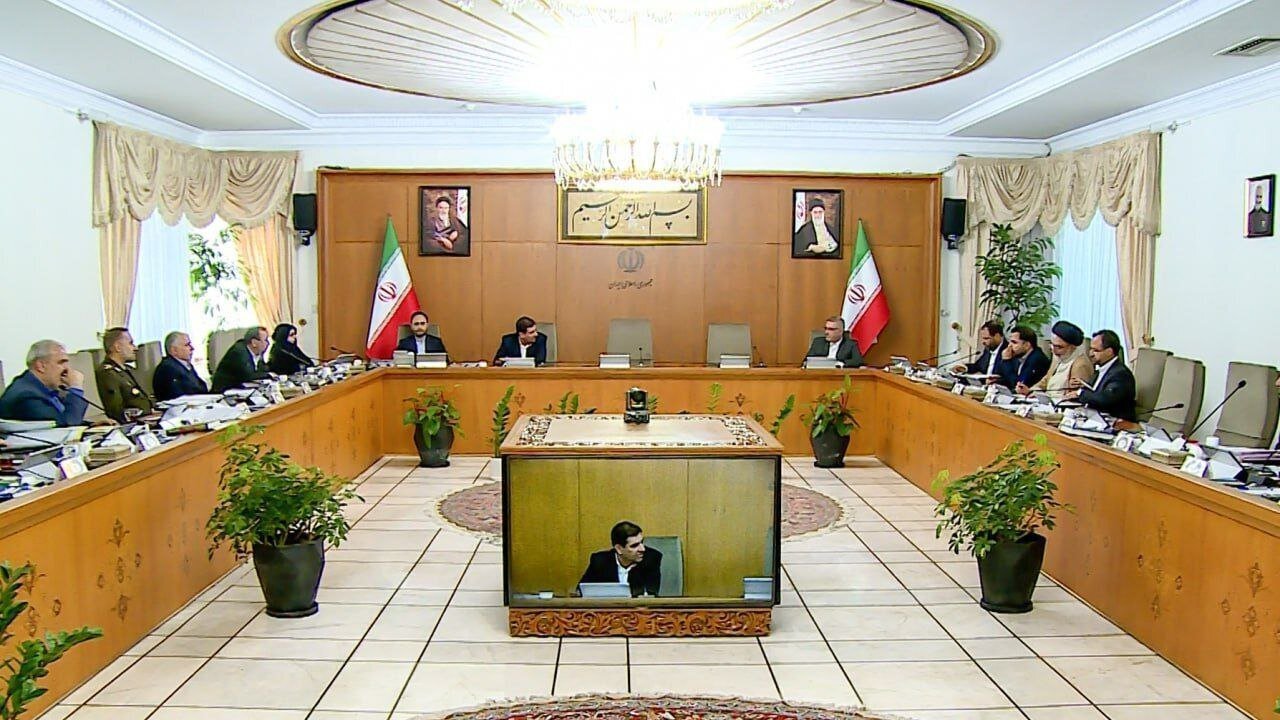 اولین تصویر از جلسه هیات دولت بدون حضور رئیسی