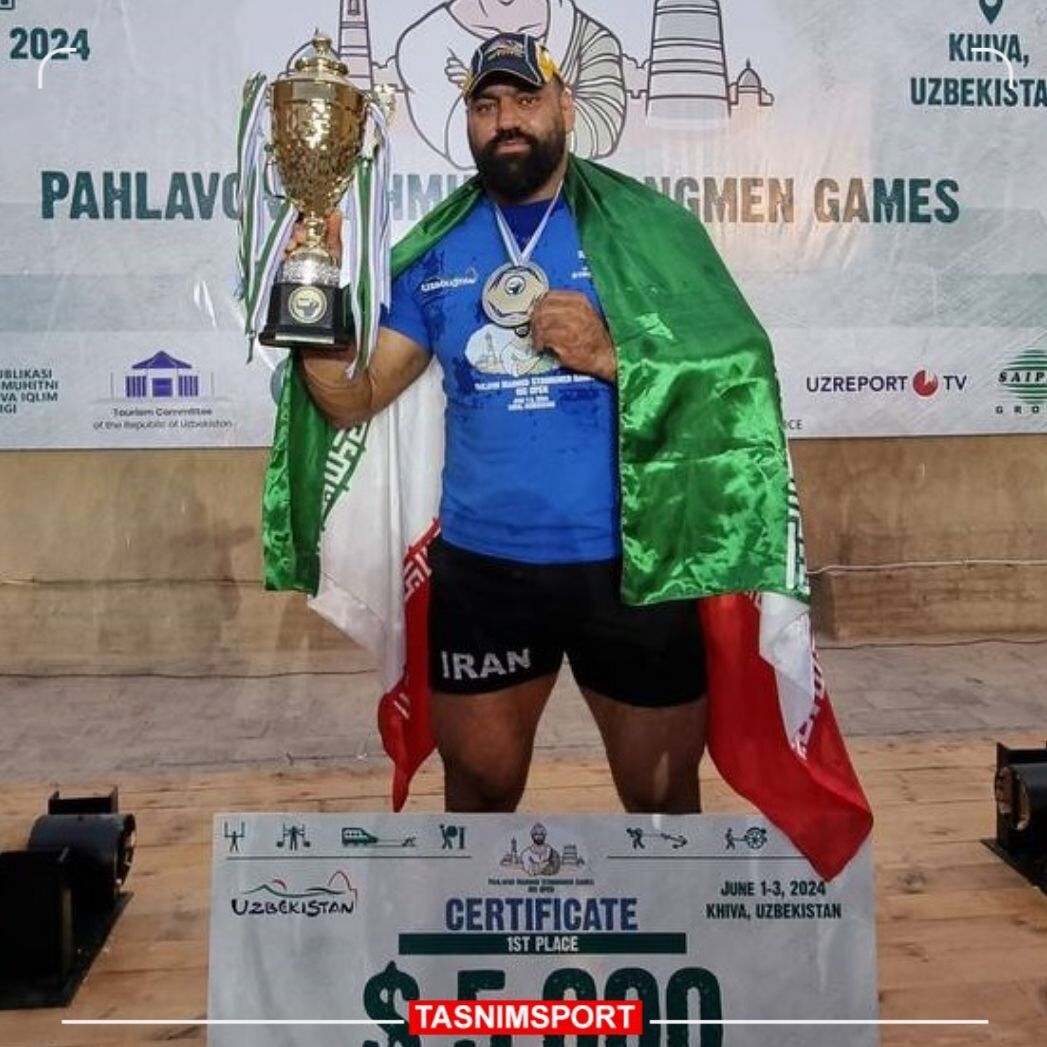 قوی‌ترین مرد ایران در مسابقات بین‌المللی قهرمان شد