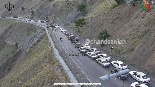 عکسی از مسافران شمال که در ترافیک ناجور گیر افتادند