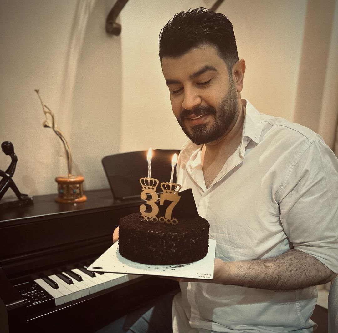 عکسی از جشن تولد 37 سالگی مجری مشهور تلویزیون