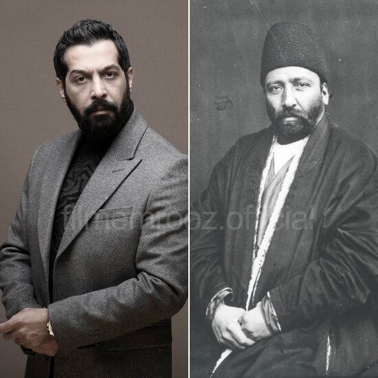 شباهت جالب هنرمندان با افراد عکس‌های قدیمی دوره قاجار