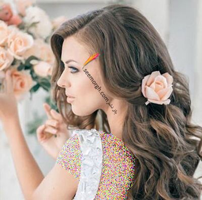 مدل مو عروس؛ آرایش مو با گل‌های طبیعی، جدیدترین مد آرایشی (خبرفوری)