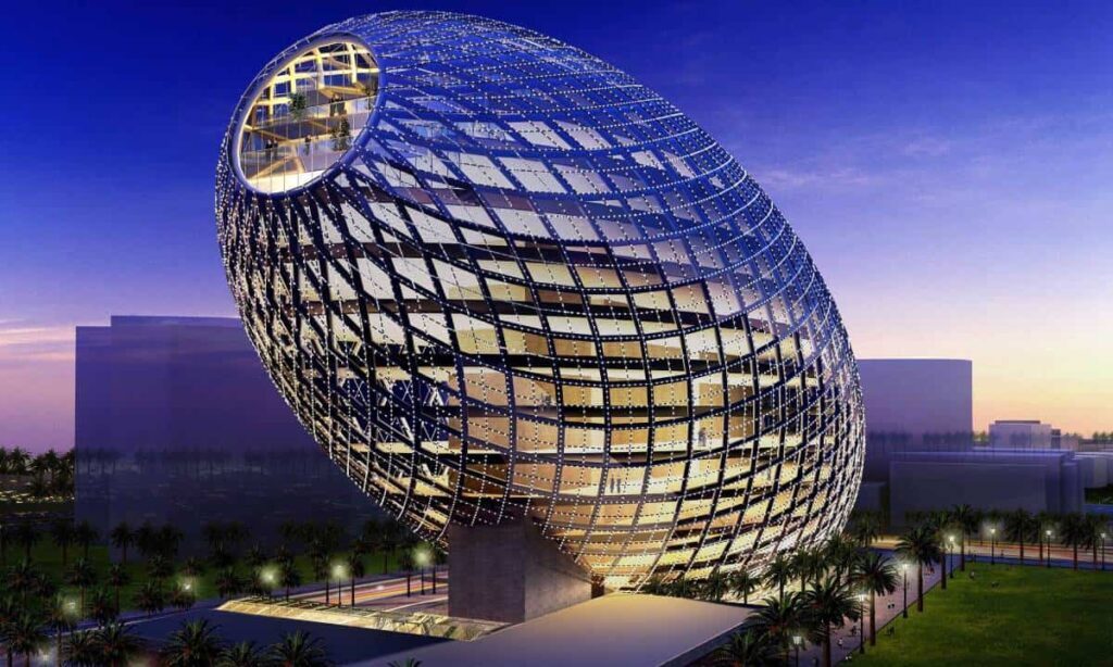 معماری عجیب ساختمان تخم مرغی شکل در هند (چیدانه)