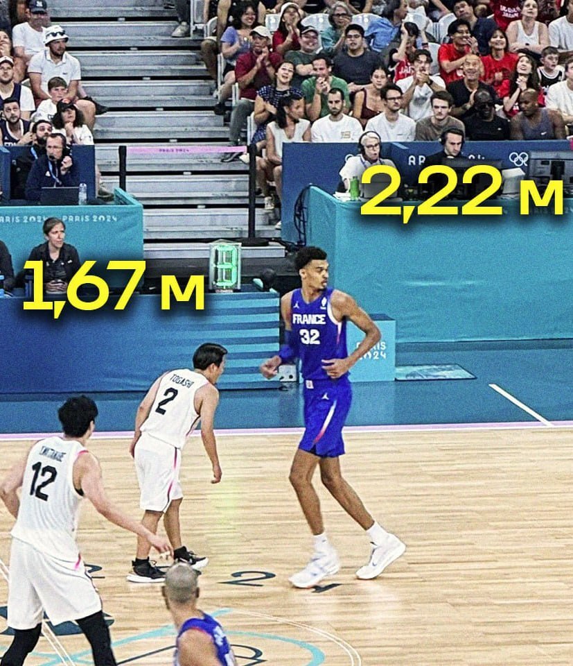 تصویر جالب از تقابل بلندترین و کوتاه‌ترین بسکتبالیست‌هاى المپیک