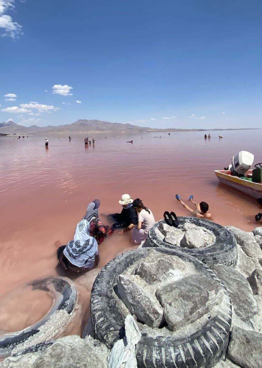 تصویری جدید و تاسف‌برانگیز از دریاچه ارومیه