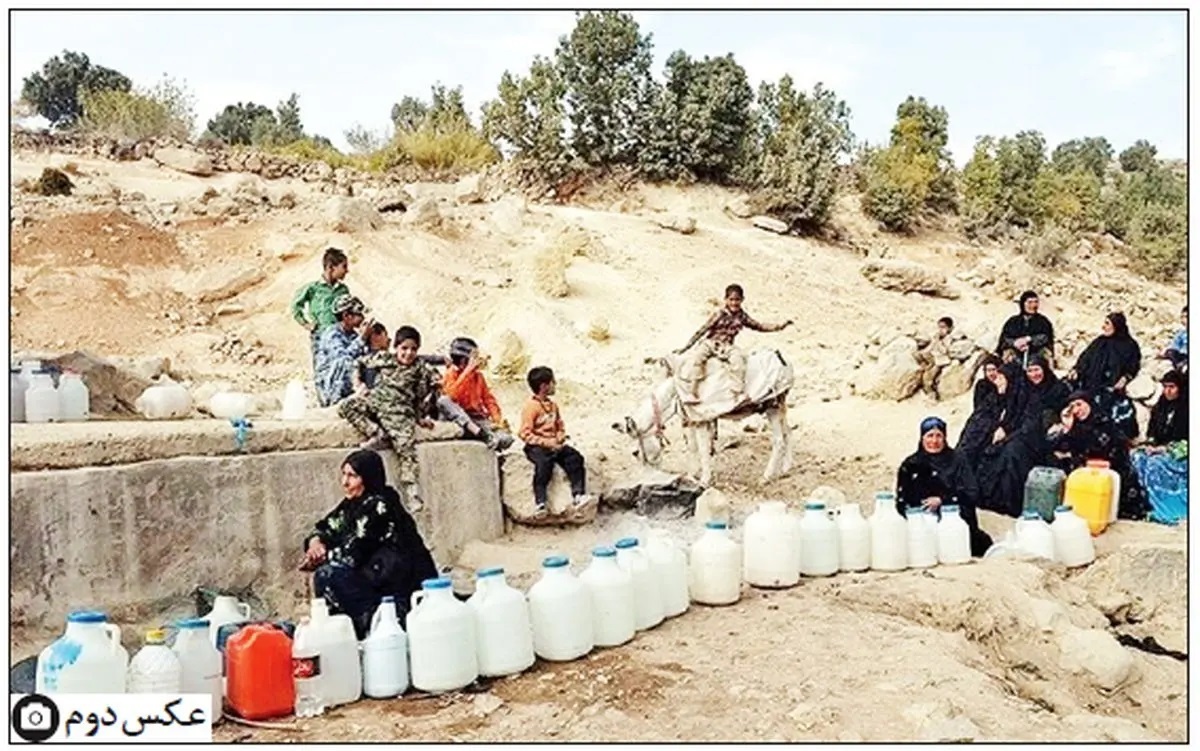 این منطقه ایران پنج روز است که آب ندارد