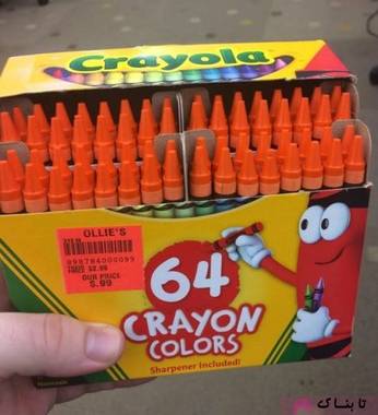 وقتی بسته ی ماژیک ۶۴ رنگ می خرید و پس از باز کردن بسته فقط با ماژیک نارنجی مواجه می شوید