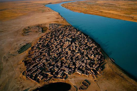 روستایی در کنار رودخانه مالی،نیجر