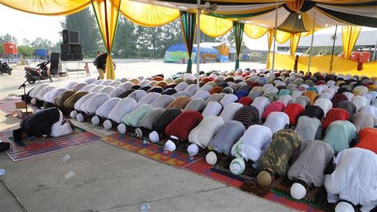 برپایی نماز عید فطر در اندونزی