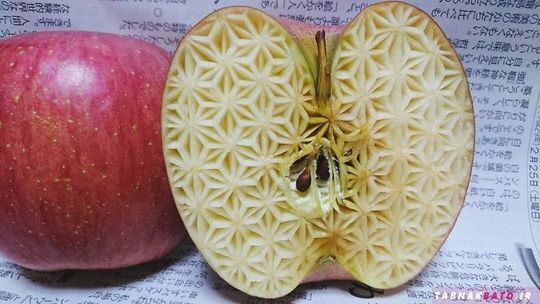 حکاکی حیرت آور هنرمند ژاپنی روی خوراکی ها